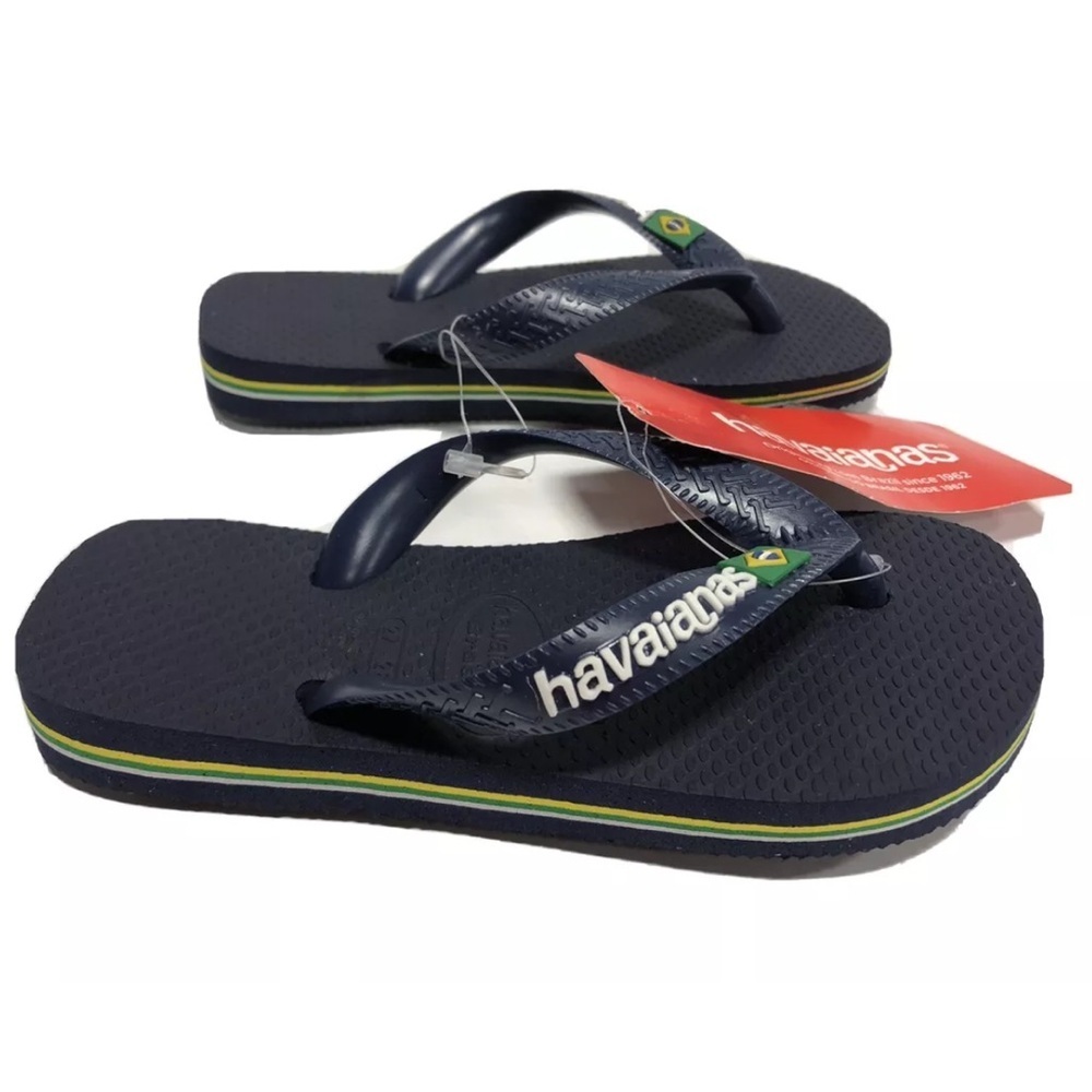 Havaianas Little Kids’ Flip Flop Sandals Blue, Girls’ Size 11-12 M